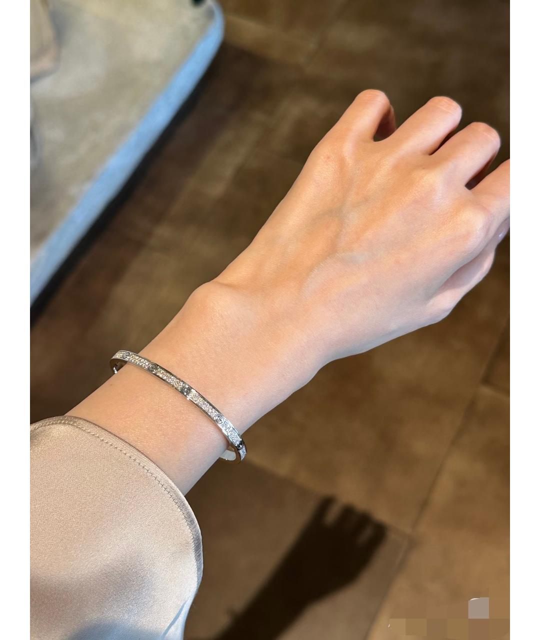 CARTIER Серебрянный браслет из белого золота, фото 6