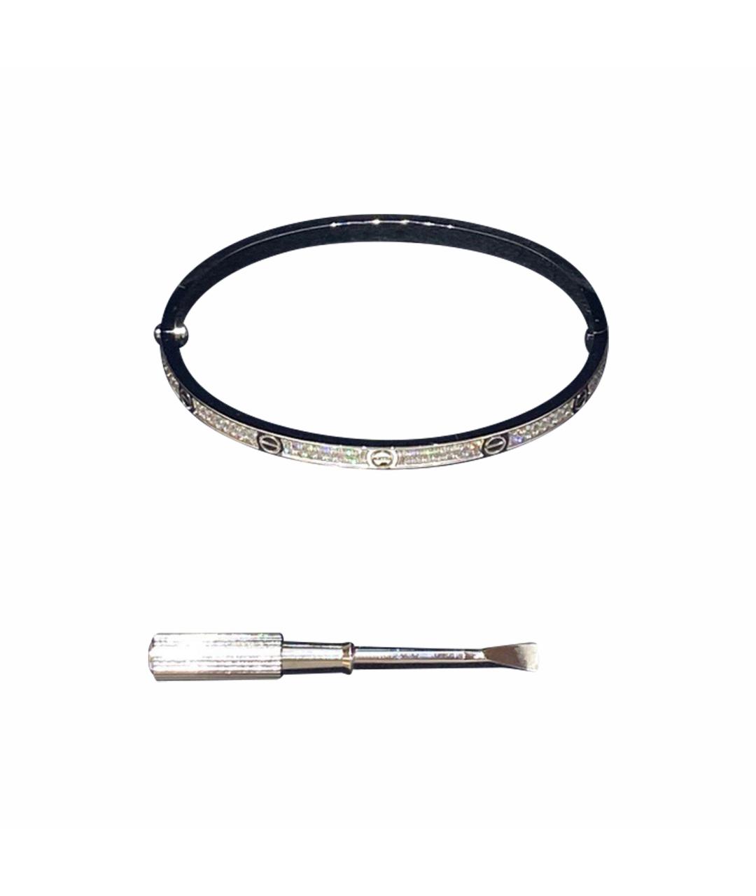 CARTIER Серебрянный браслет из белого золота, фото 1