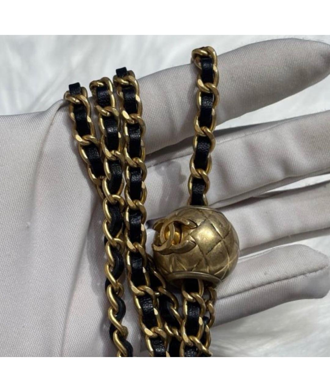 CHANEL Черная кожаная сумка через плечо, фото 7