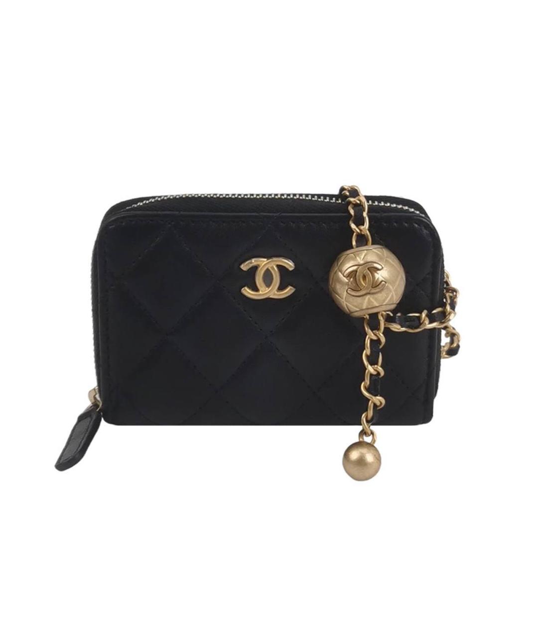 CHANEL Черная кожаная сумка через плечо, фото 8