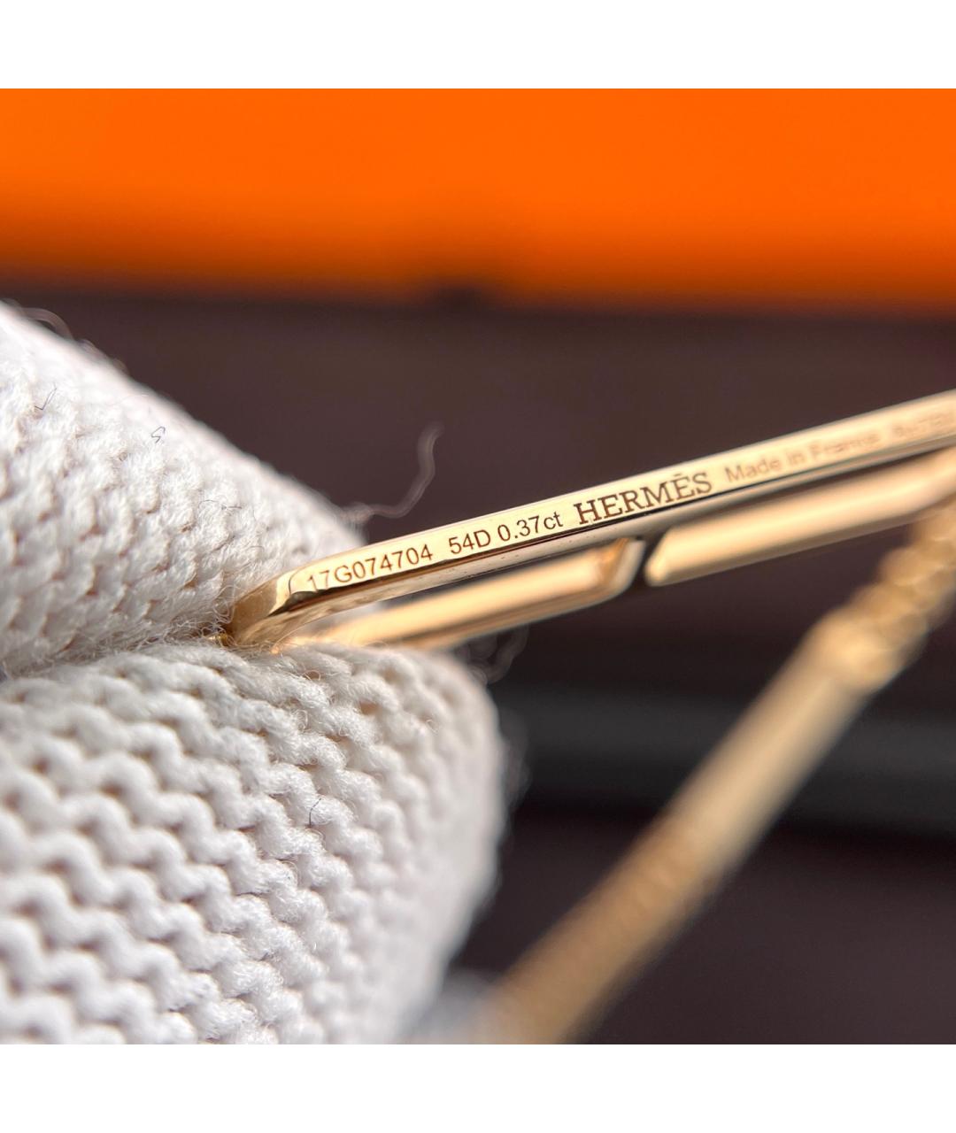 HERMES Золотой браслет из розового золота, фото 7