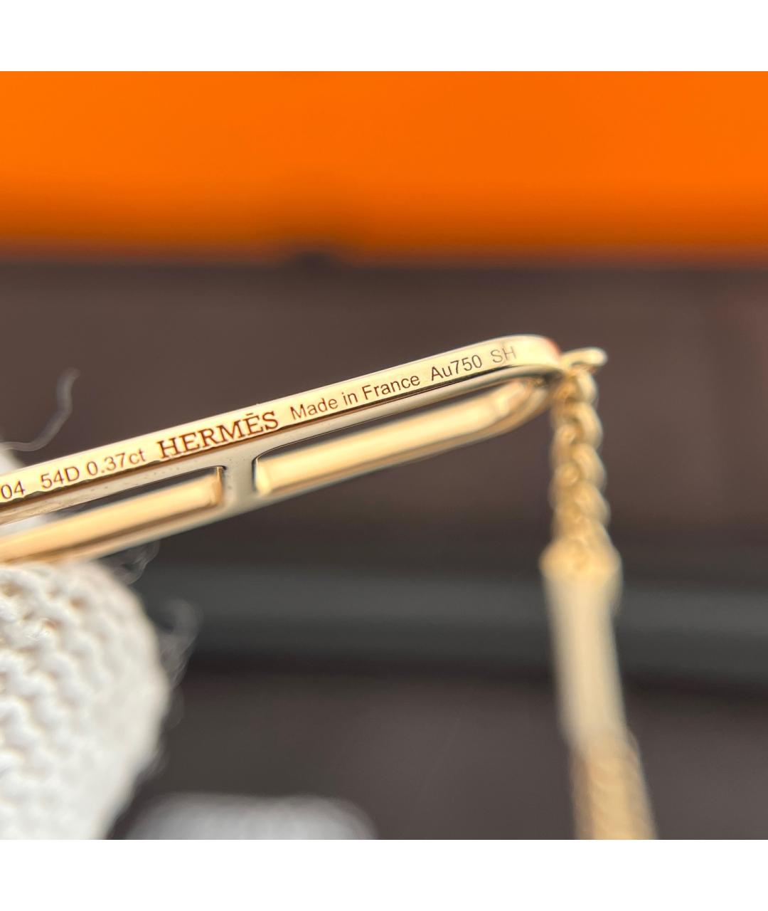 HERMES Золотой браслет из розового золота, фото 8