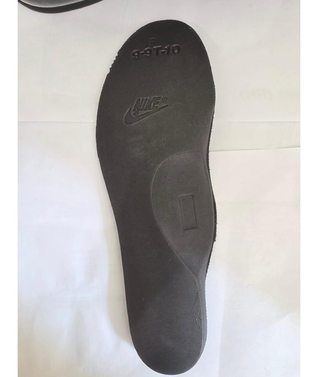 NIKE Черные кожаные низкие кроссовки / кеды, фото 8