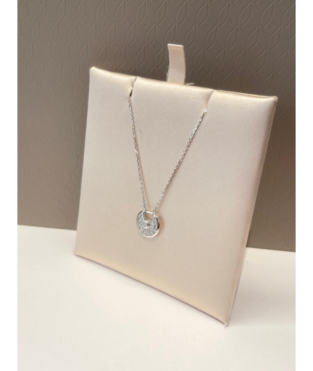 CARTIER Серебряное колье из белого золота, фото 2