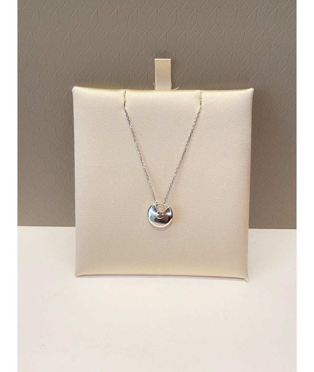 CARTIER Серебряное колье из белого золота, фото 5