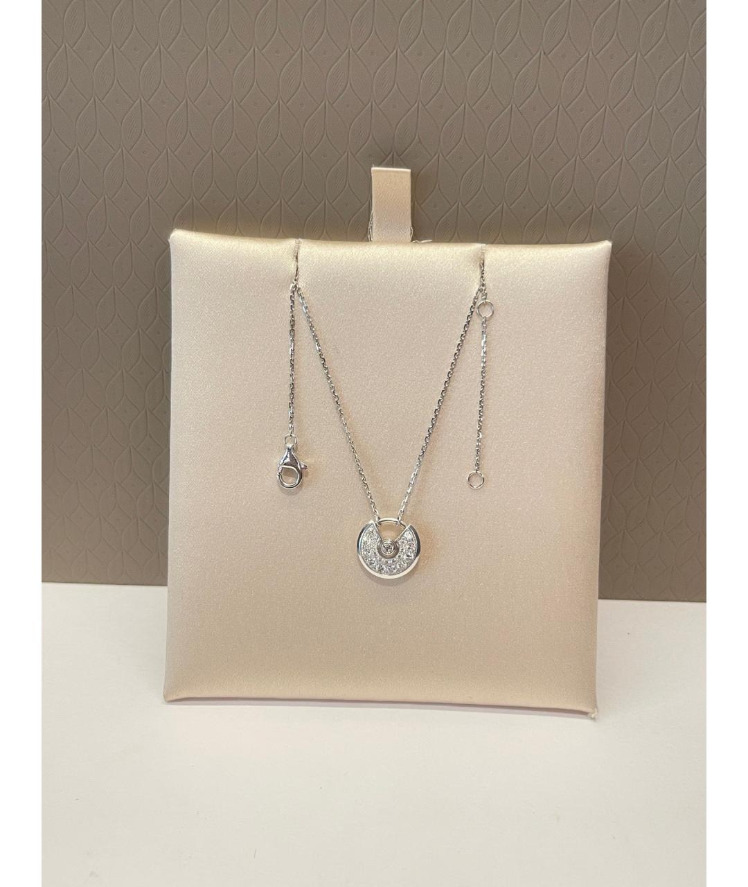 CARTIER Серебряное колье из белого золота, фото 4