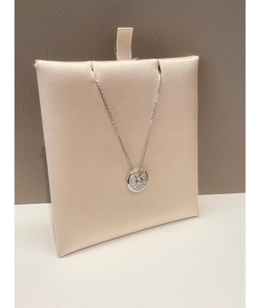 CARTIER Серебряное колье из белого золота, фото 3