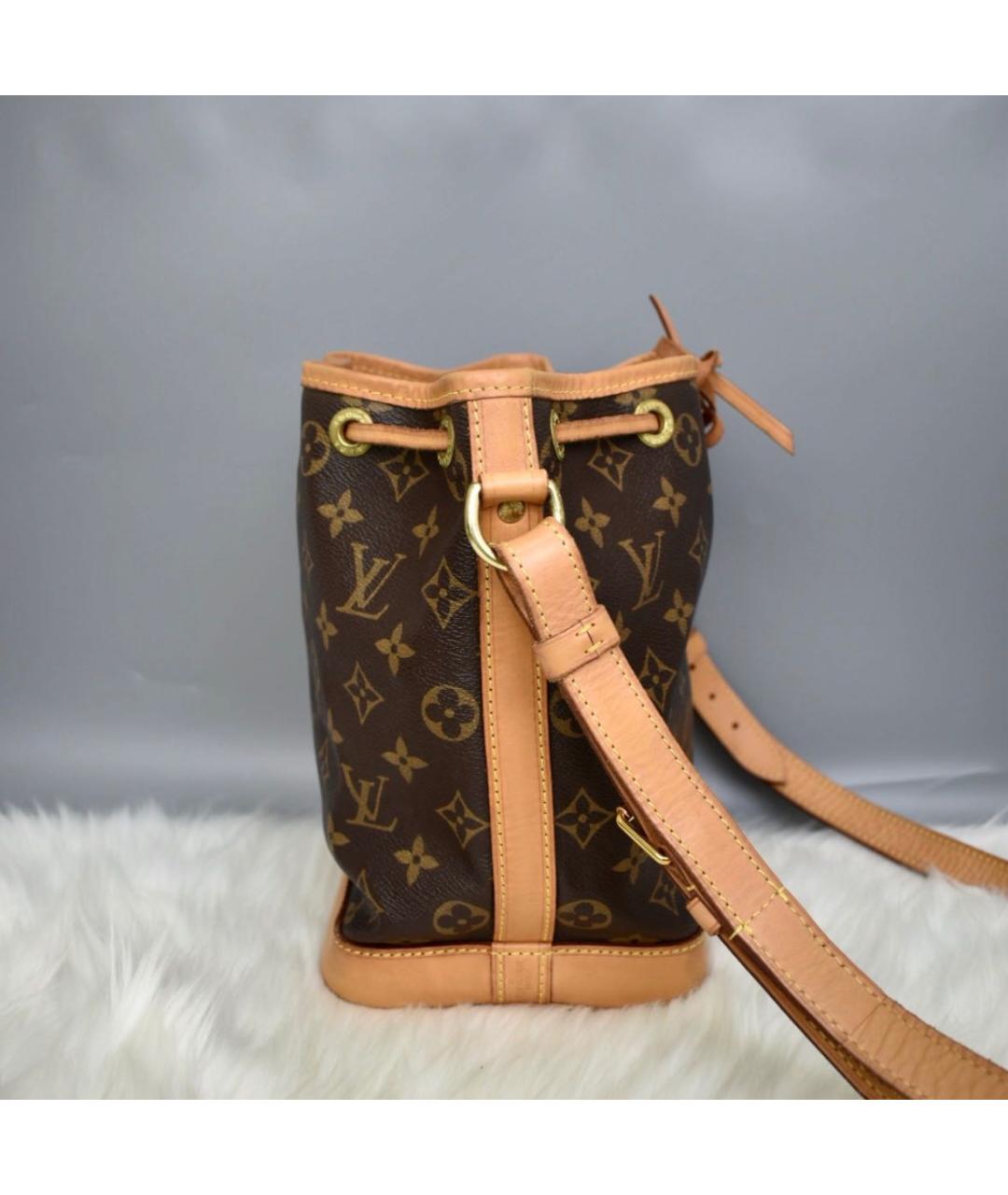 LOUIS VUITTON Коричневая сумка через плечо из искусственной кожи, фото 6