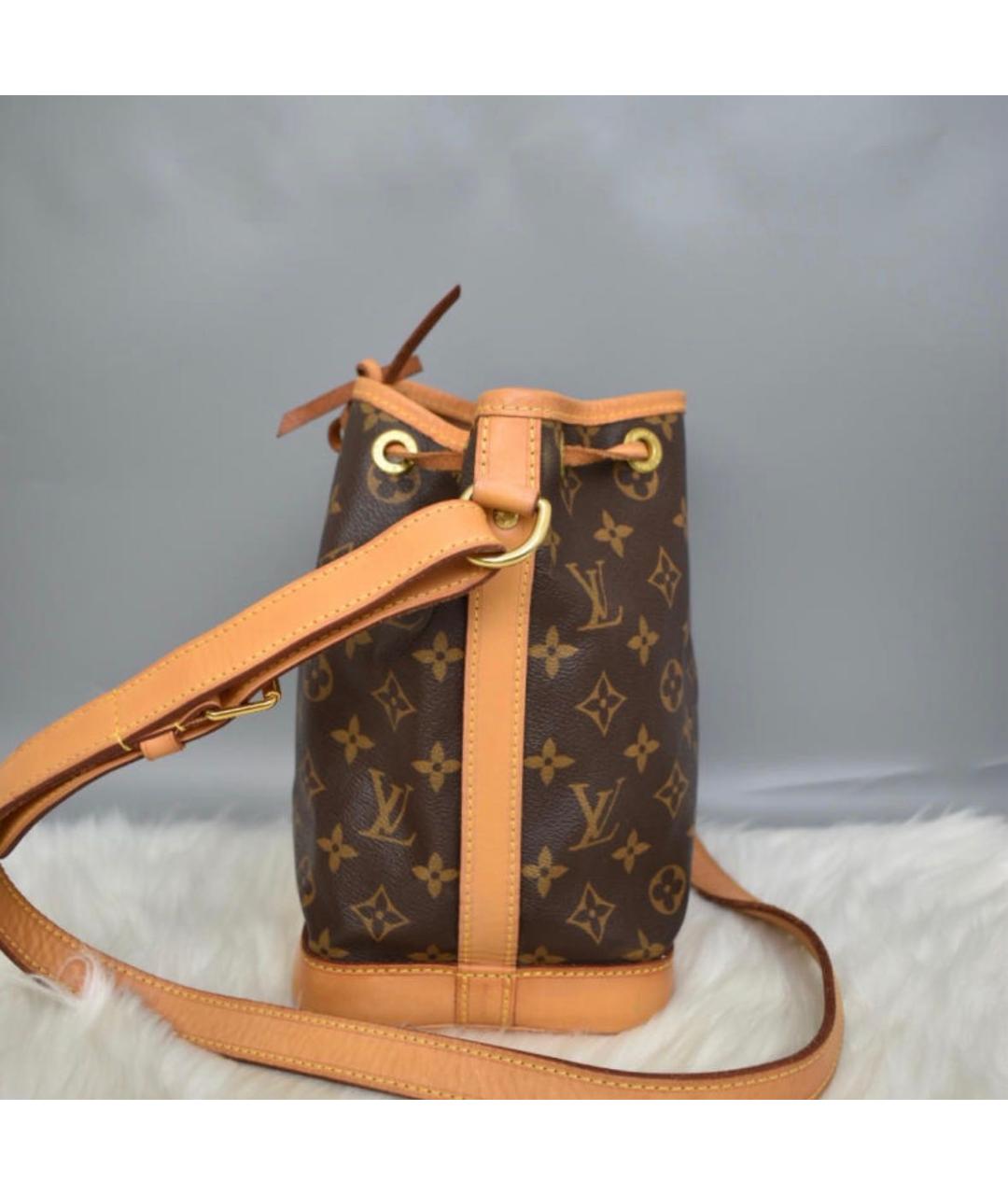 LOUIS VUITTON Коричневая сумка через плечо из искусственной кожи, фото 5