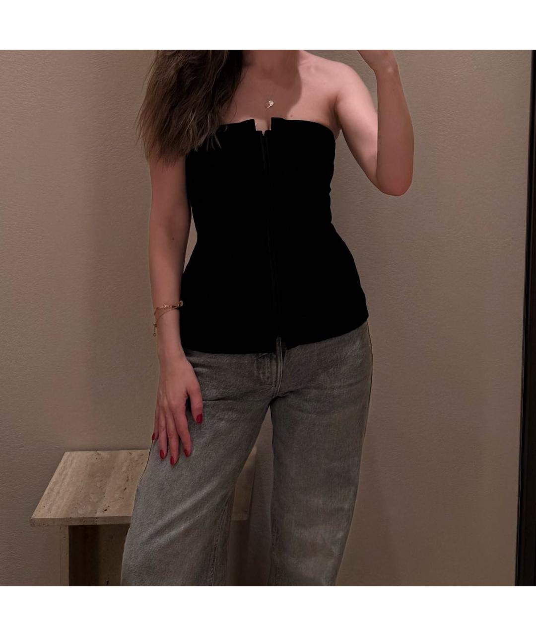 12 STOREEZ Черный бархатный корсет, фото 3