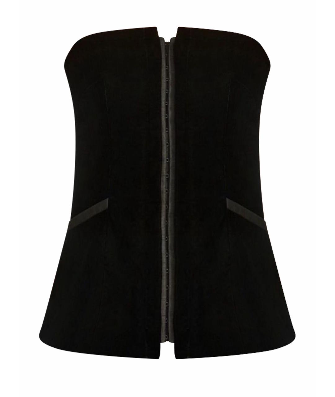 12 STOREEZ Черный бархатный корсет, фото 1