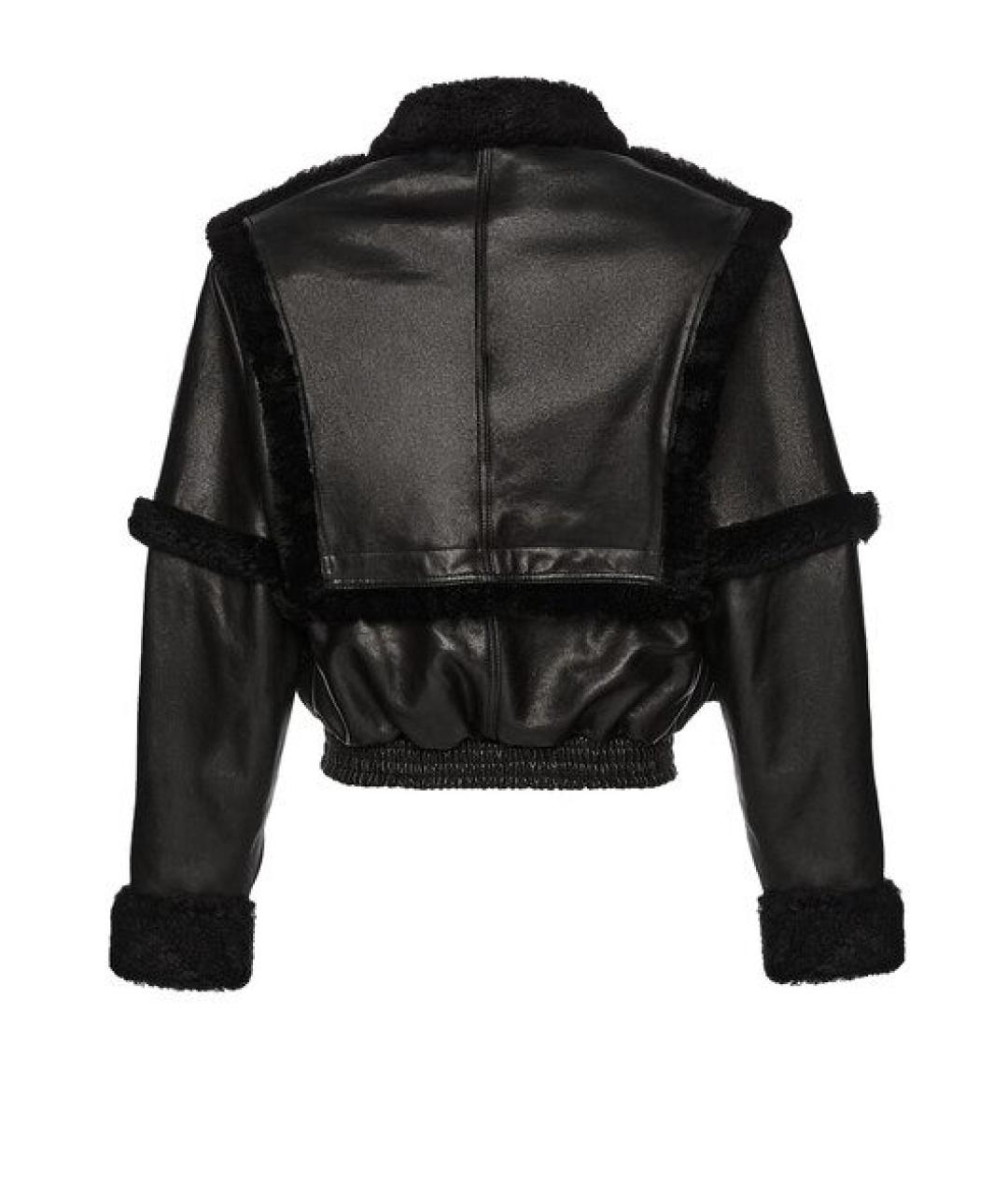 MAGDA BUTRYM Черная кожаная куртка, фото 2