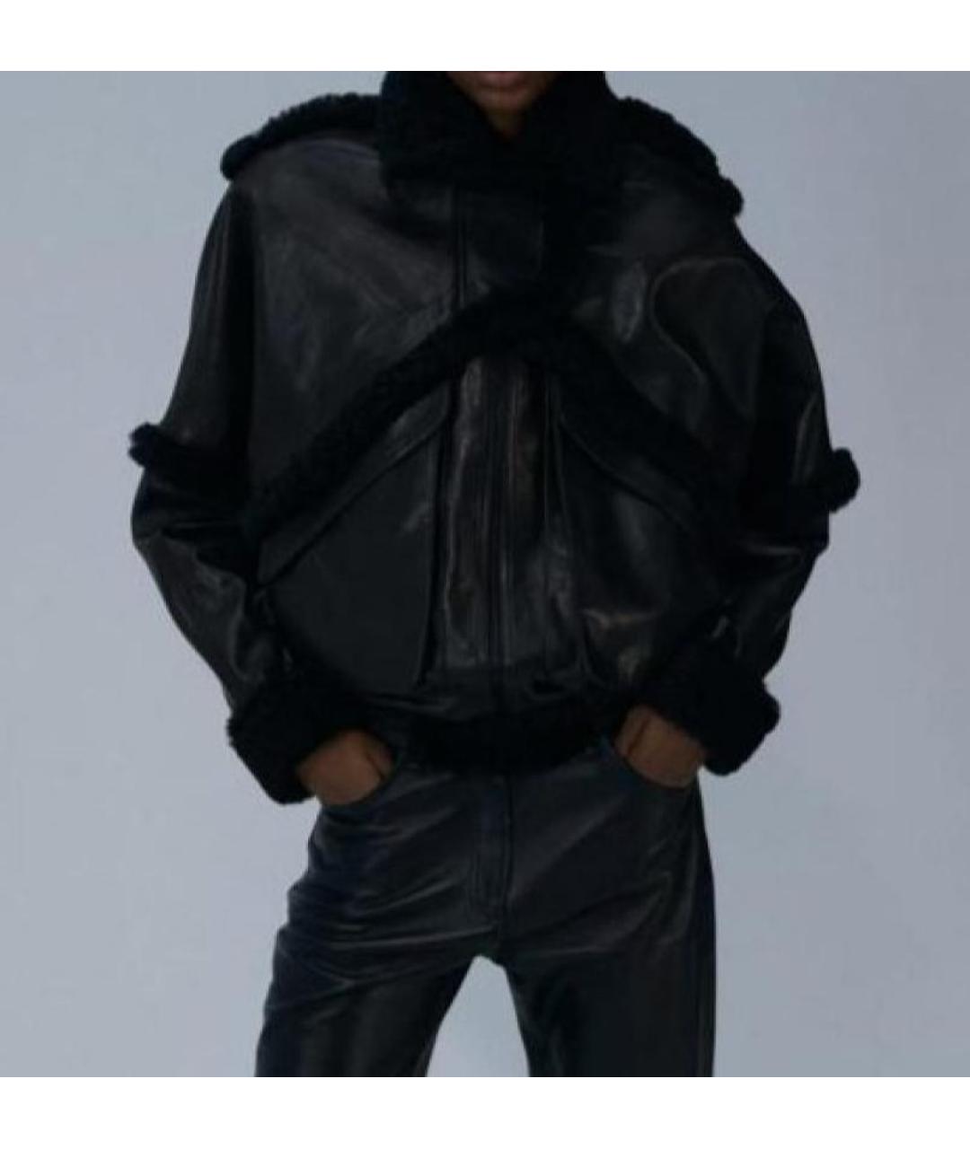 MAGDA BUTRYM Черная кожаная куртка, фото 5