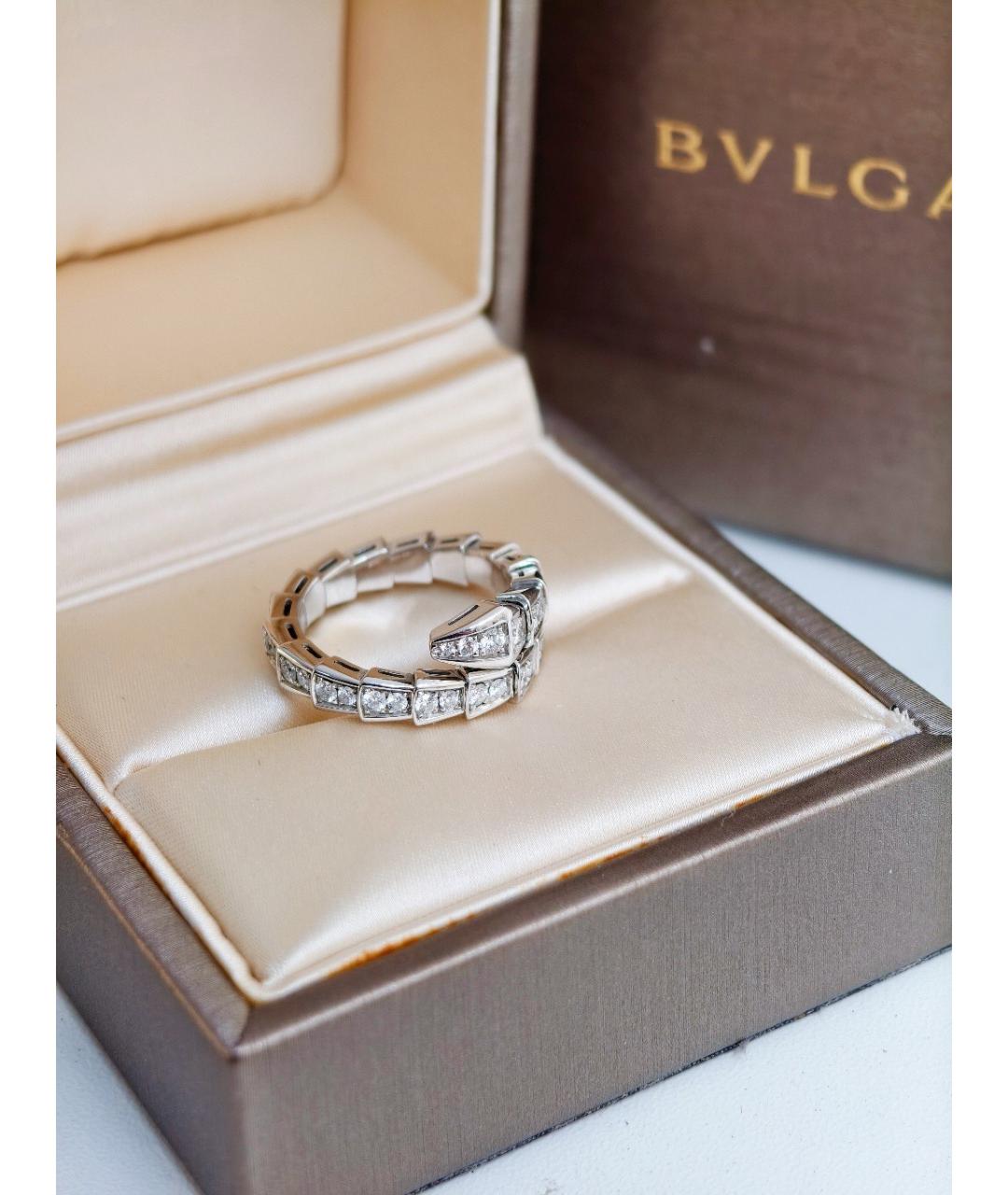 BVLGARI Серебряное кольцо из белого золота, фото 5