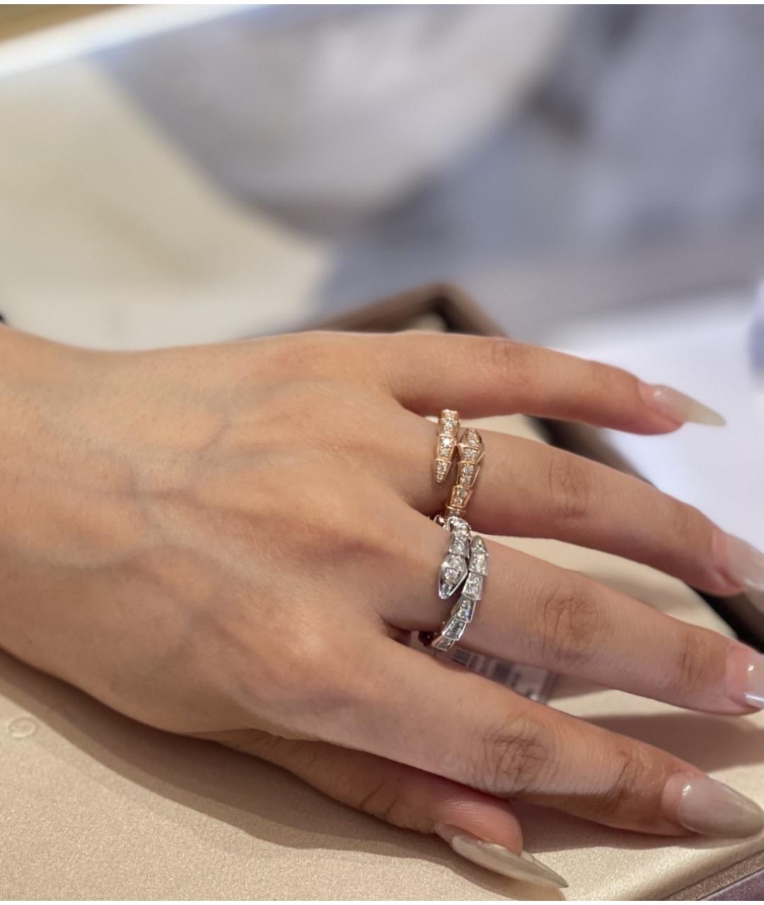 BVLGARI Серебряное кольцо из белого золота, фото 8