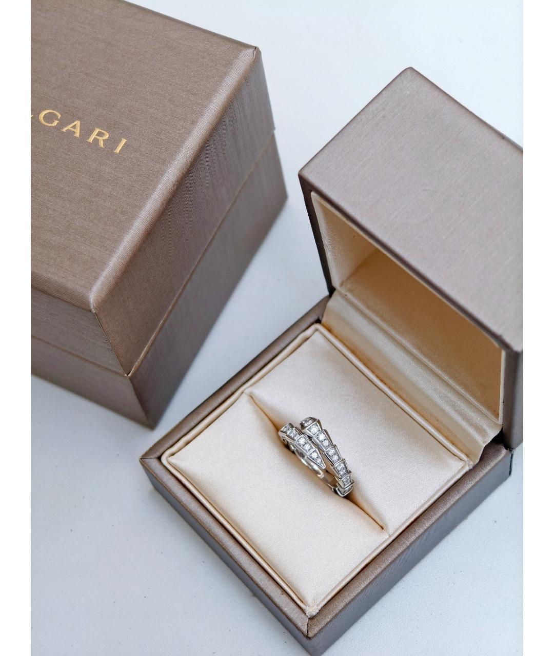 BVLGARI Серебряное кольцо из белого золота, фото 7