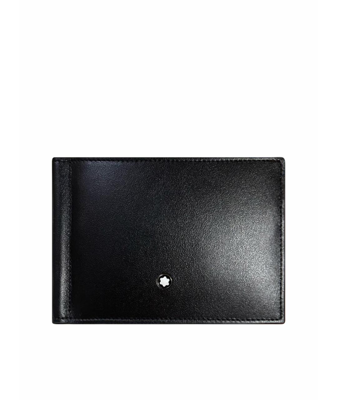MONTBLANC Черная кожаная визитница, фото 1