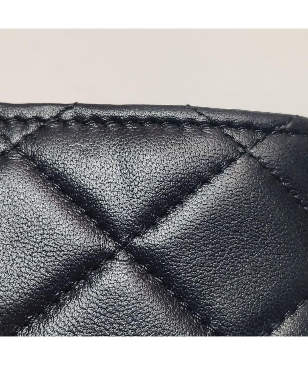 CHANEL Черная кожаная сумка через плечо, фото 6