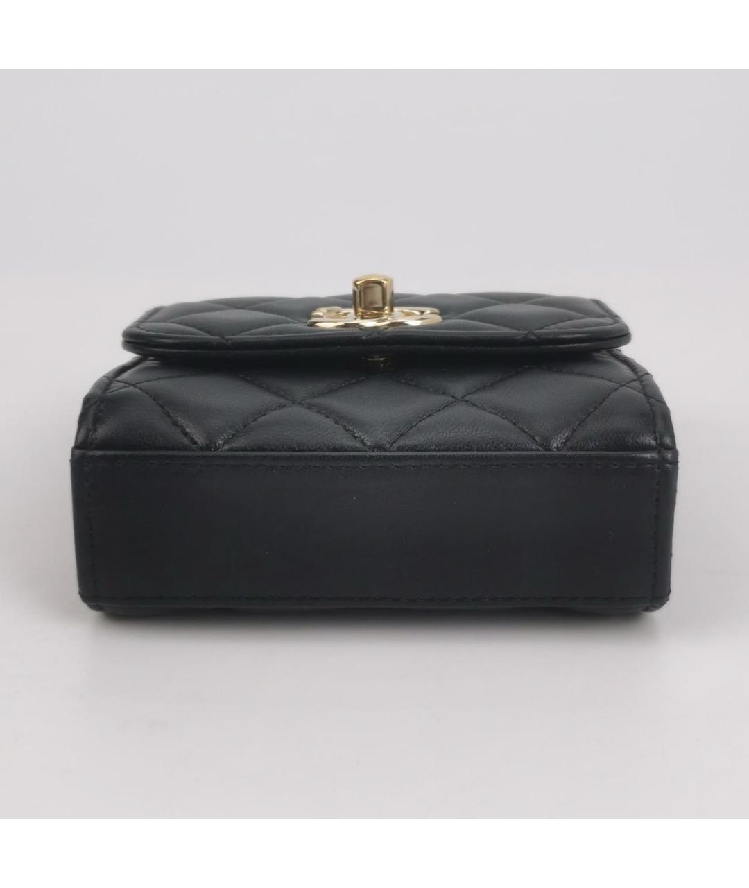 CHANEL Черная кожаная сумка через плечо, фото 4