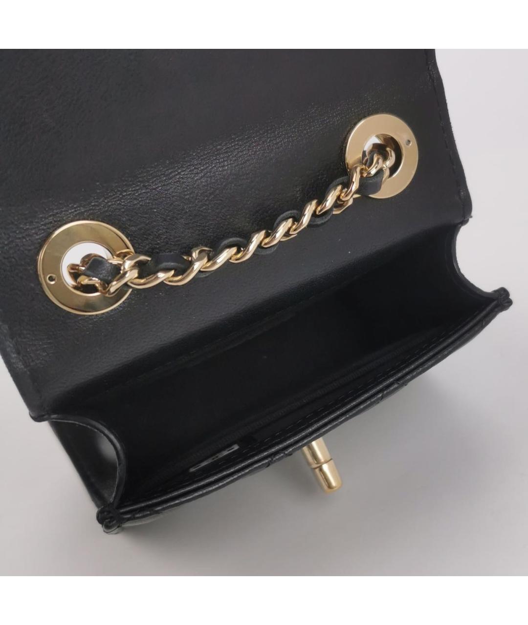 CHANEL Черная кожаная сумка через плечо, фото 5