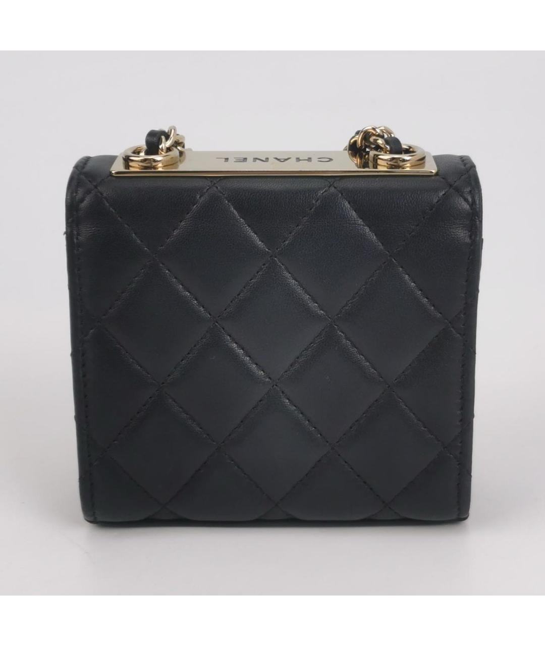 CHANEL Черная кожаная сумка через плечо, фото 3