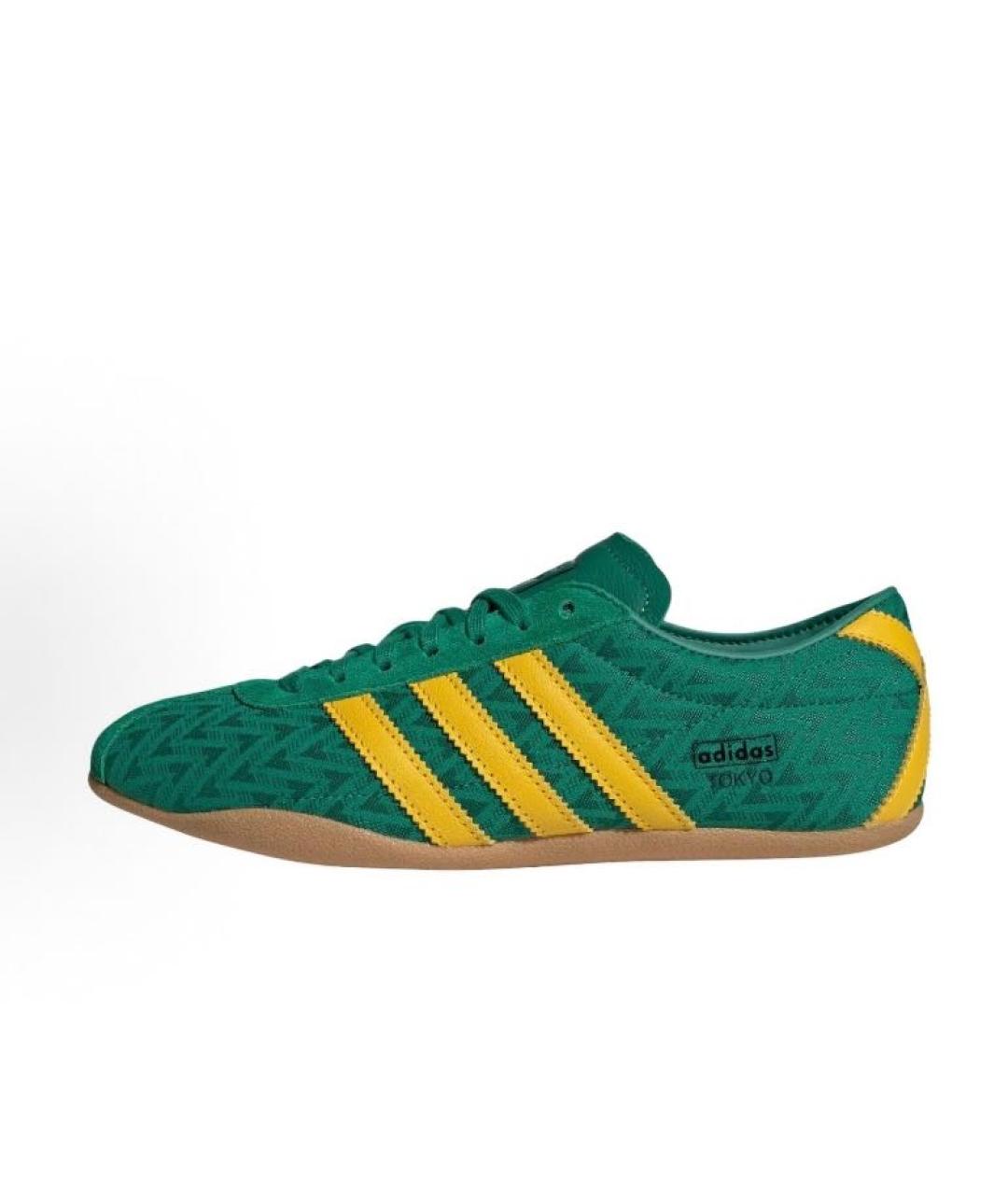 ADIDAS Зеленые текстильные низкие кроссовки / кеды, фото 2