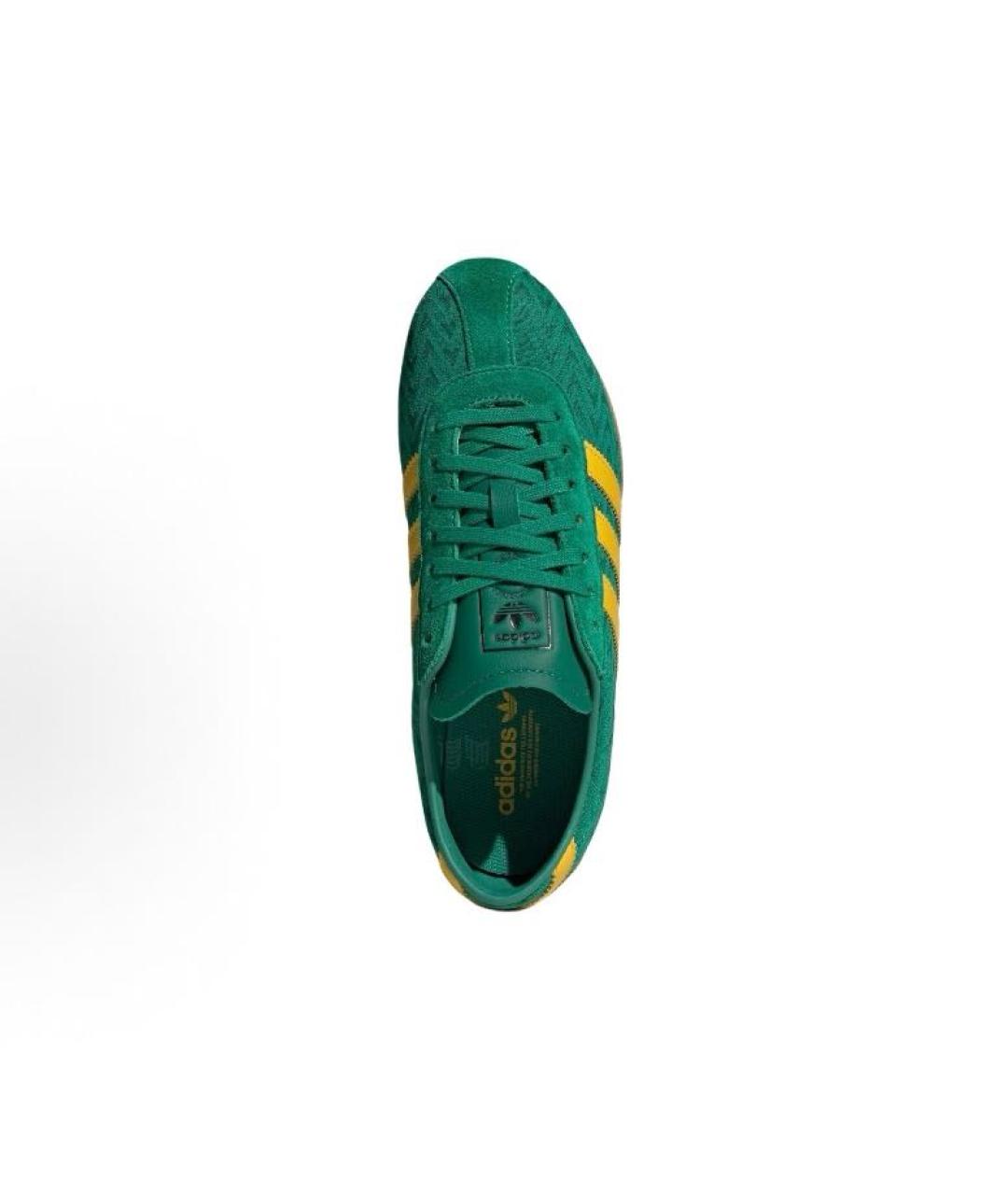 ADIDAS Зеленые текстильные низкие кроссовки / кеды, фото 3