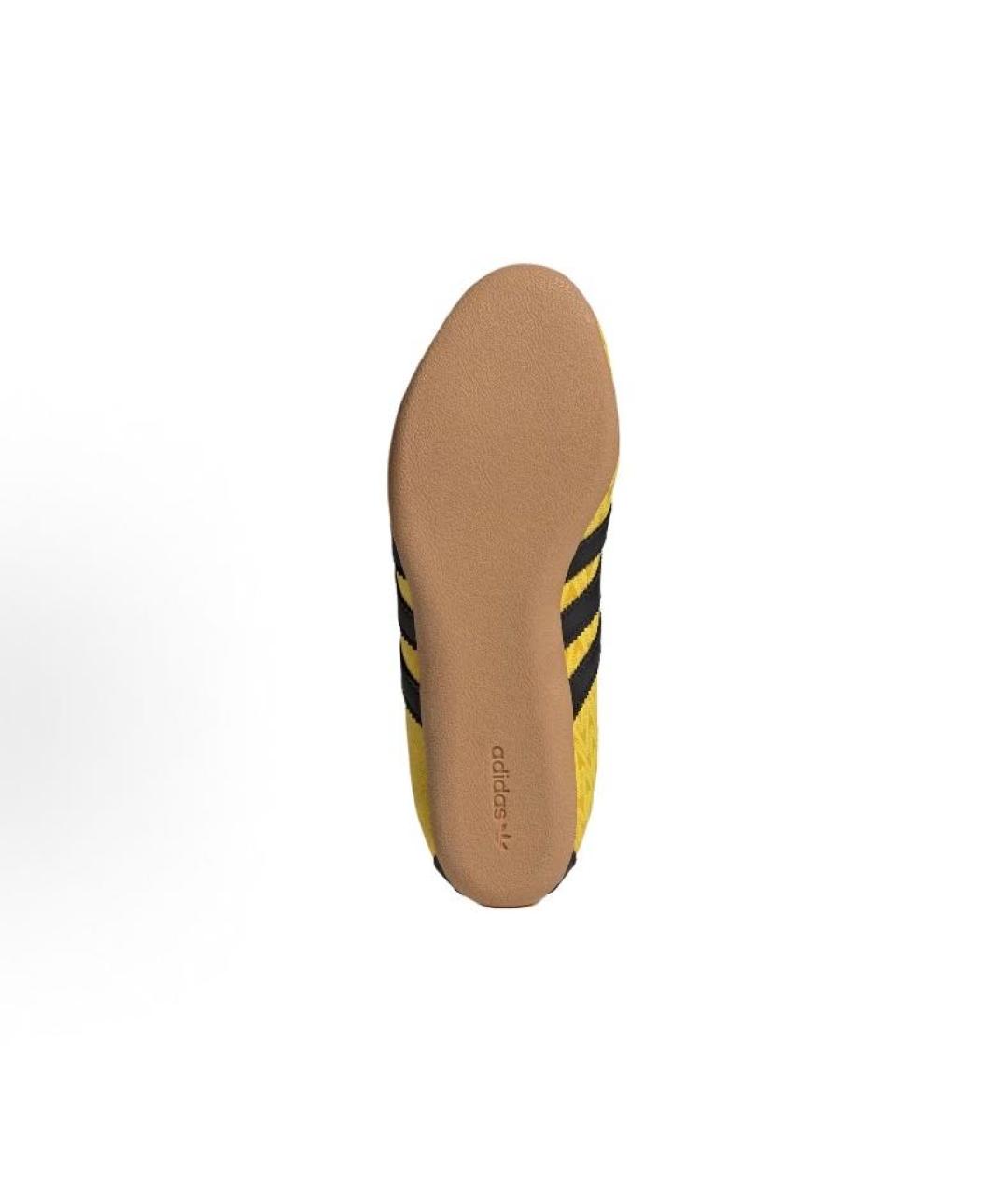 ADIDAS Желтые текстильные низкие кроссовки / кеды, фото 4