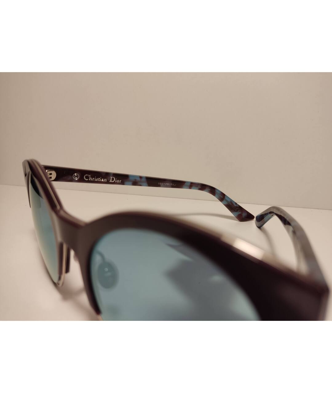 DIOR HOMME Голубые пластиковые солнцезащитные очки, фото 3