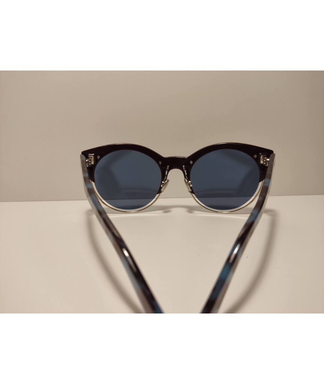 DIOR HOMME Голубые пластиковые солнцезащитные очки, фото 5