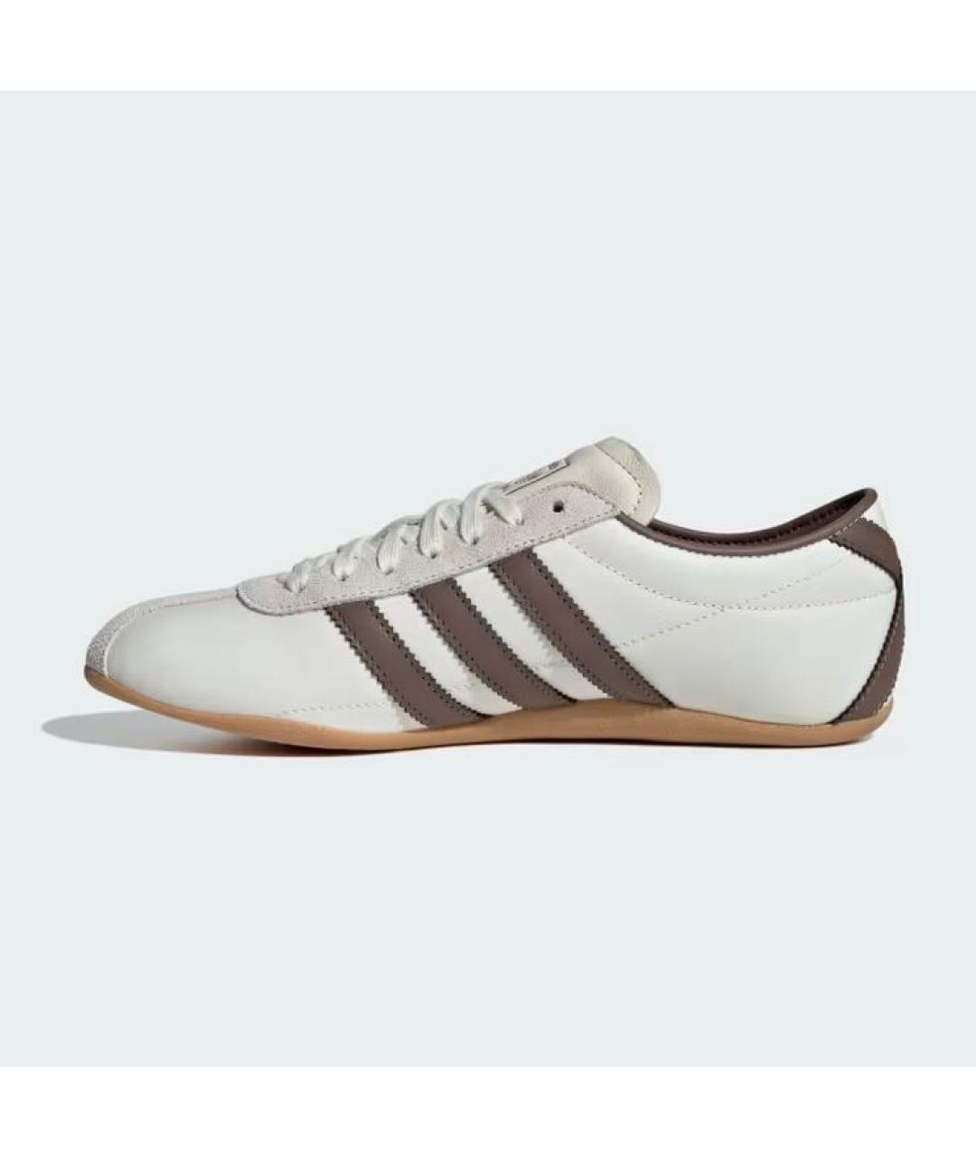 ADIDAS Белые кожаные низкие кроссовки / кеды, фото 5