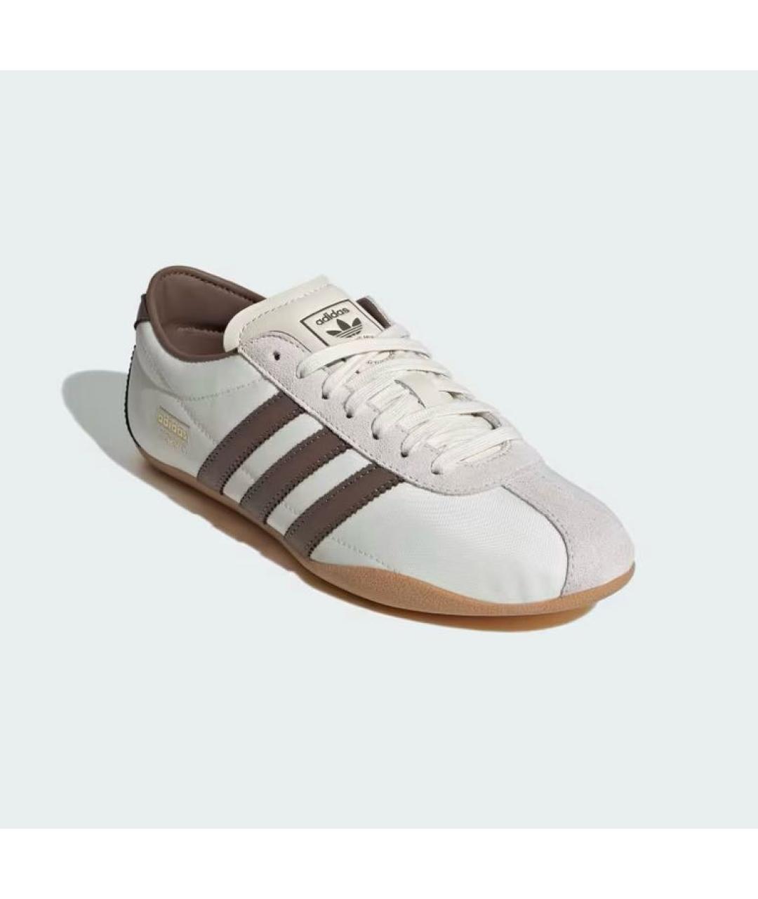 ADIDAS Белые кожаные низкие кроссовки / кеды, фото 3