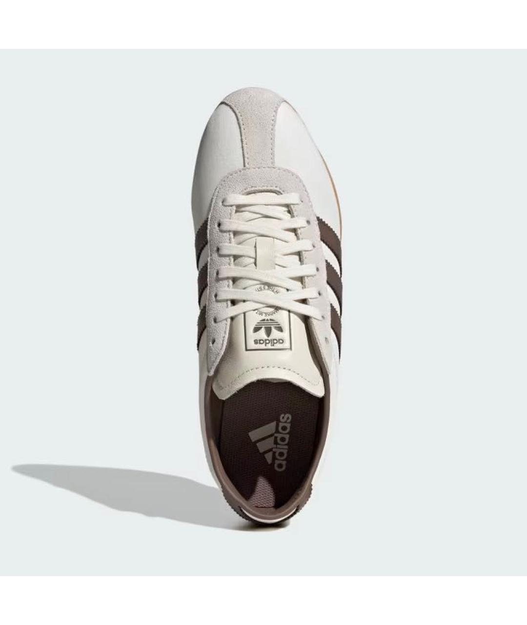 ADIDAS Белые кожаные низкие кроссовки / кеды, фото 2