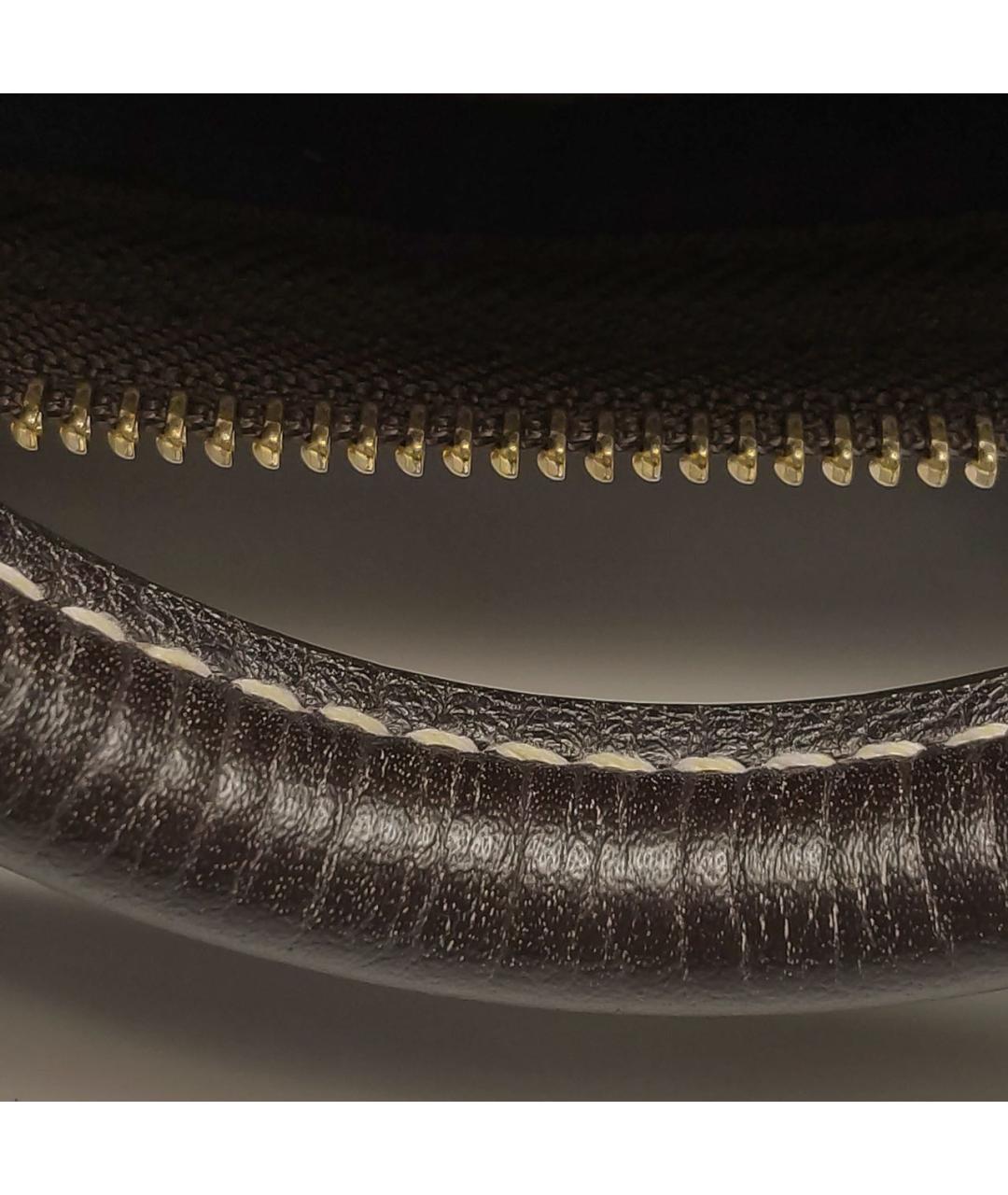 LOUIS VUITTON Коричневая тканевая сумка с короткими ручками, фото 8