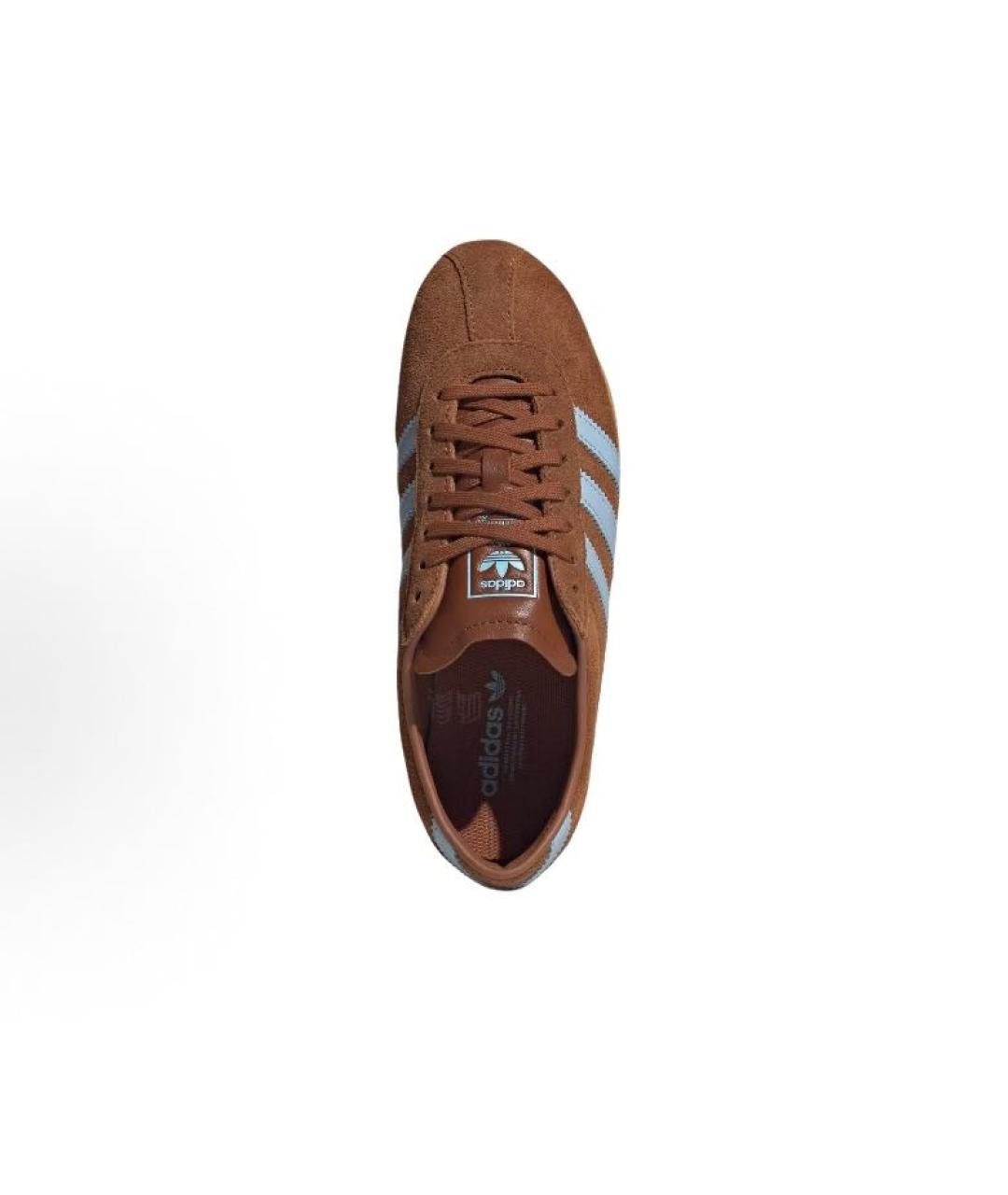 ADIDAS Коричневые замшевые низкие кроссовки / кеды, фото 5