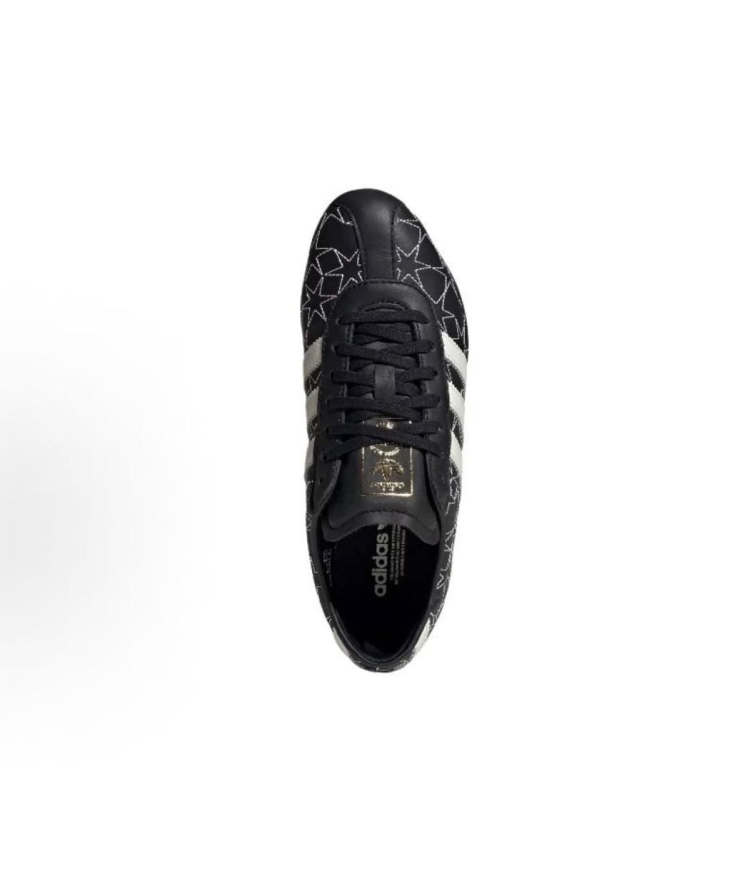 ADIDAS Черные кожаные низкие кроссовки / кеды, фото 5