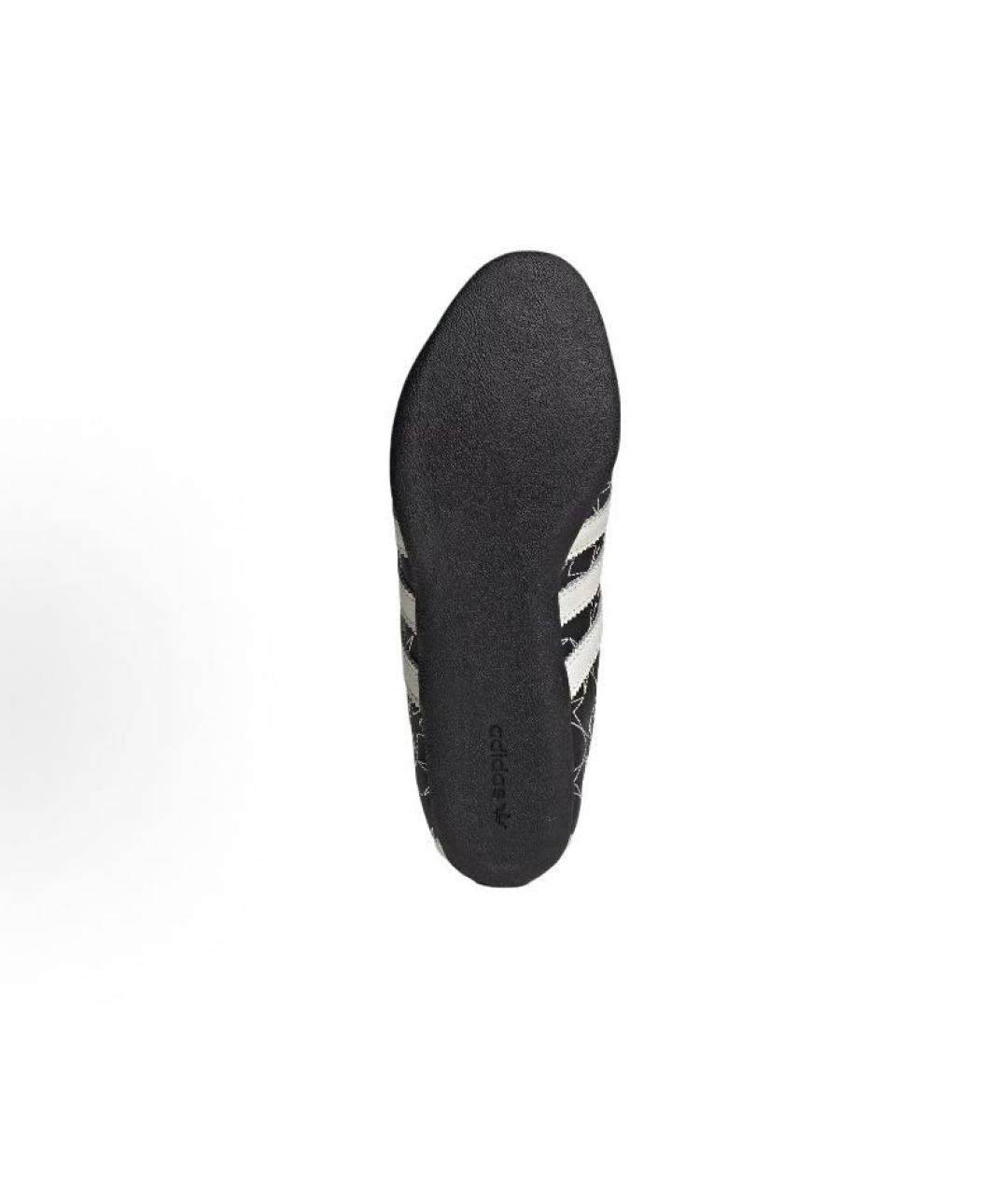ADIDAS Черные кожаные низкие кроссовки / кеды, фото 6