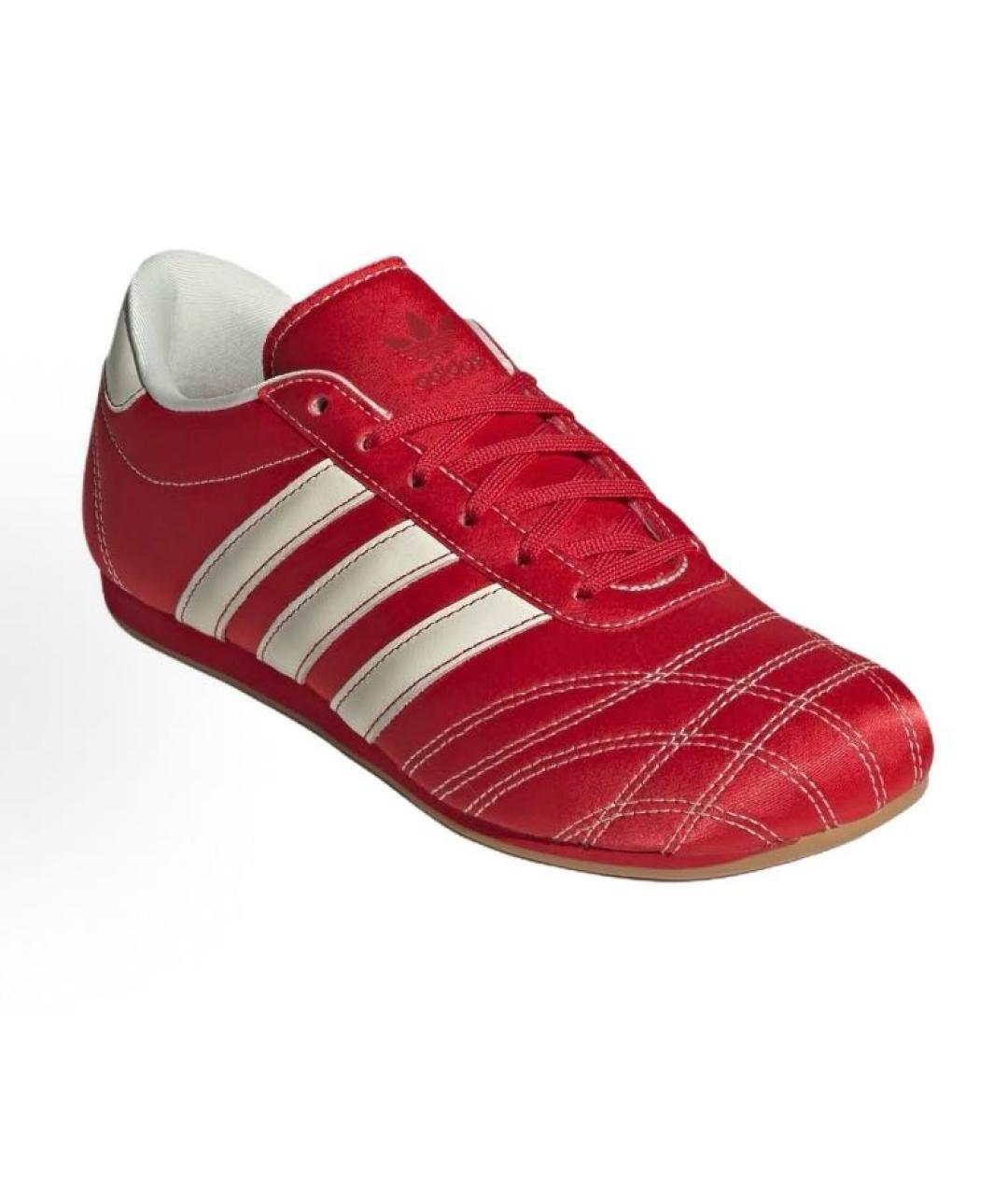 ADIDAS Красные текстильные низкие кроссовки / кеды, фото 3