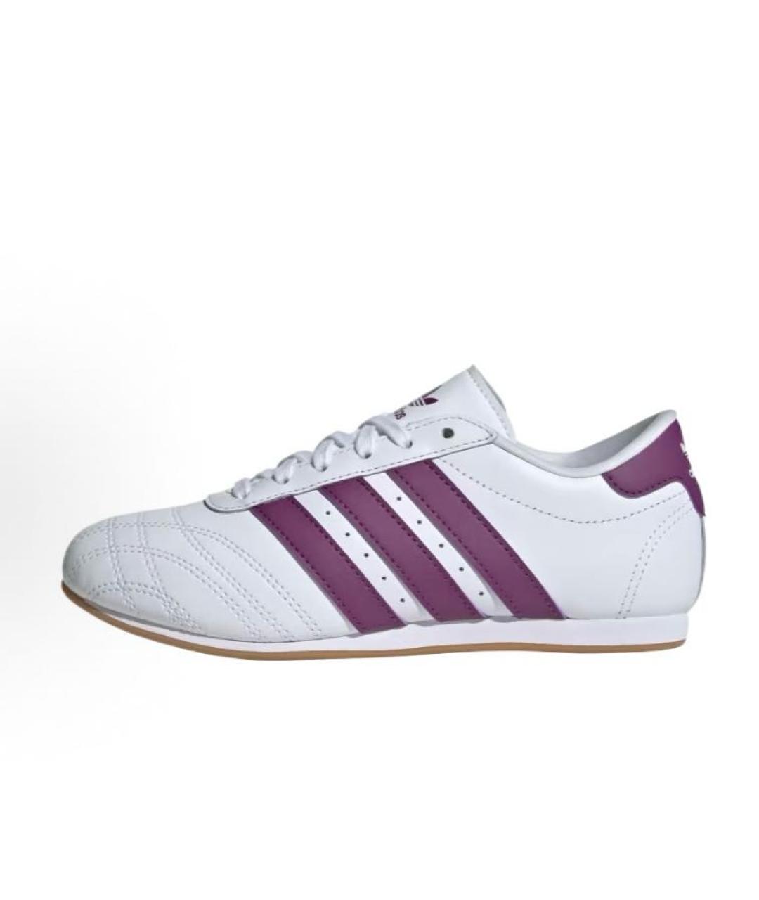 ADIDAS Белые кожаные низкие кроссовки / кеды, фото 2