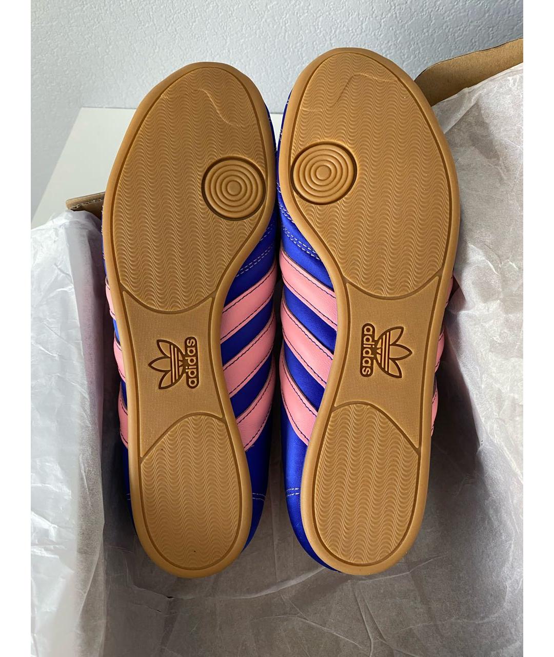 ADIDAS Синие текстильные низкие кроссовки / кеды, фото 7