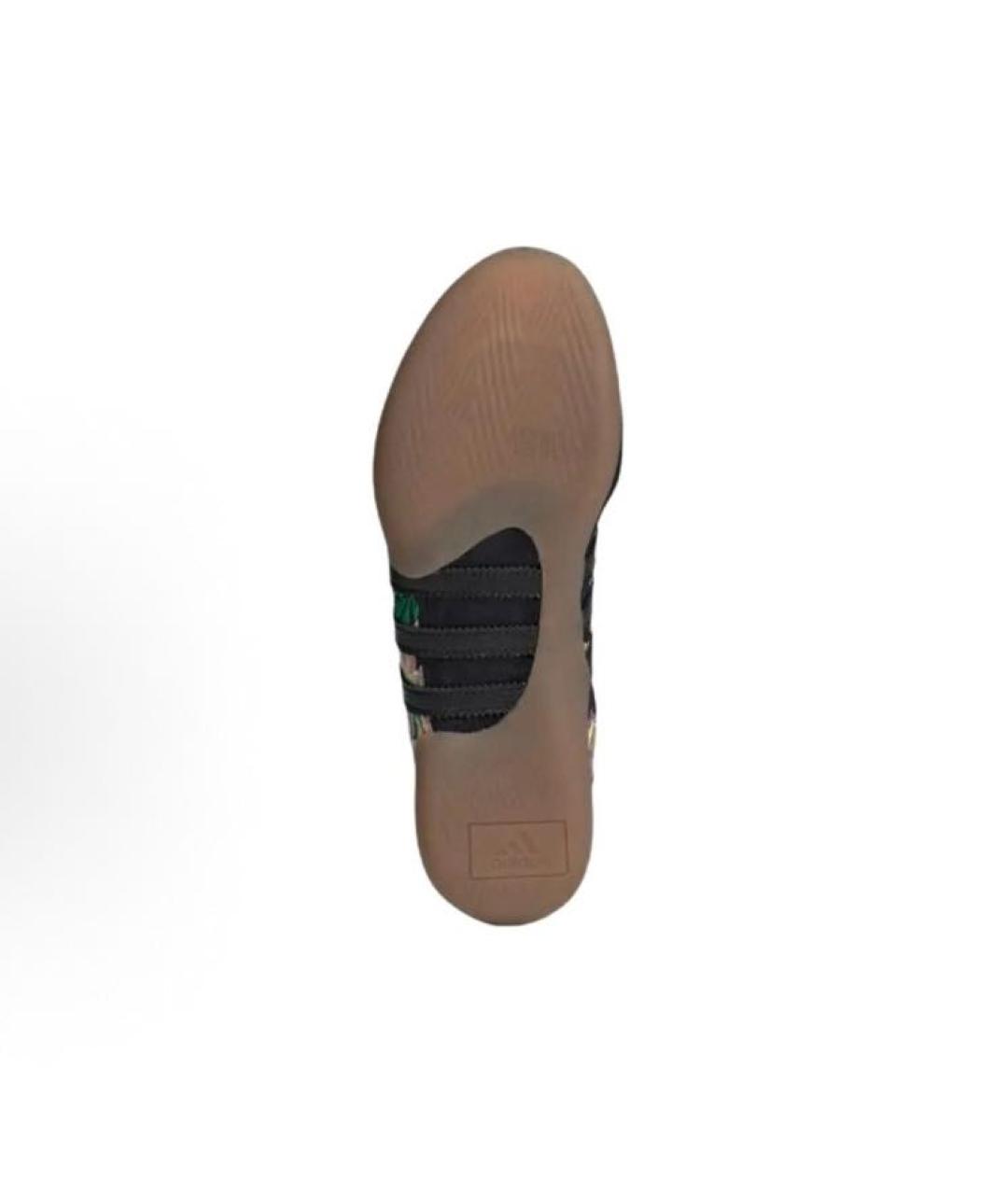 ADIDAS Черные текстильные низкие кроссовки / кеды, фото 4