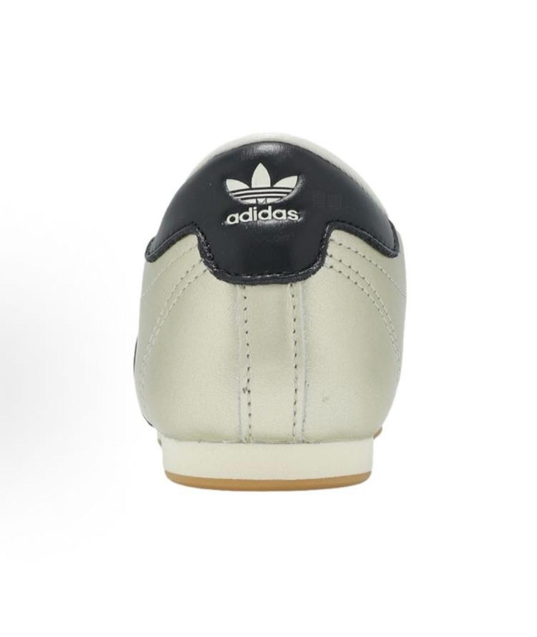 ADIDAS Серебряные кожаные низкие кроссовки / кеды, фото 5