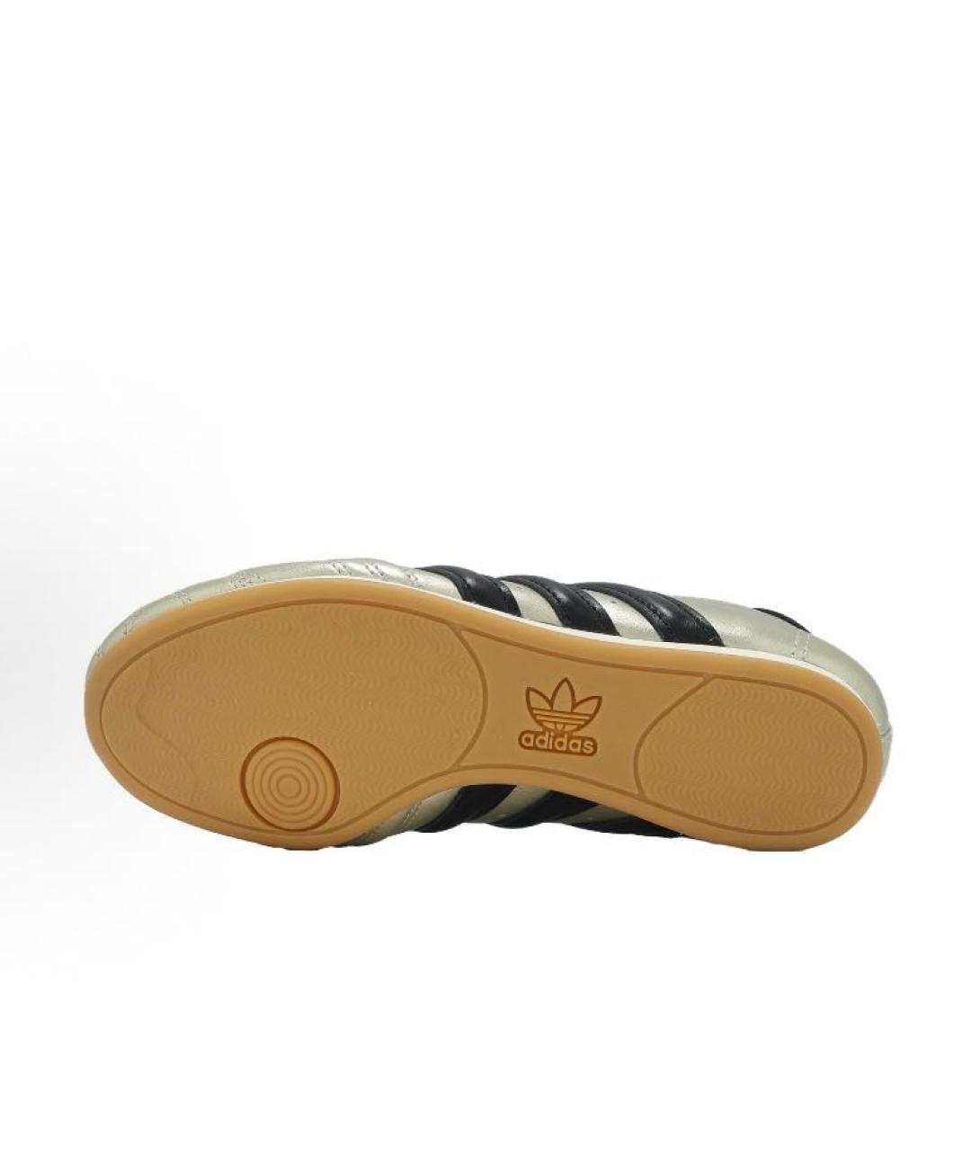 ADIDAS Серебряные кожаные низкие кроссовки / кеды, фото 6