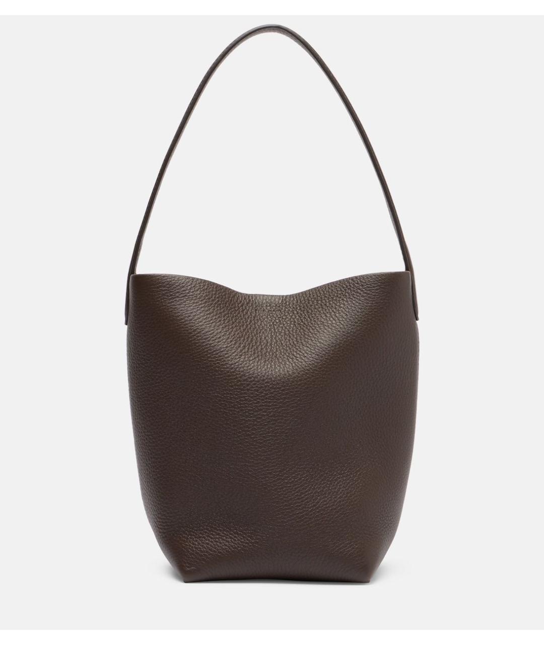 THE ROW Коричневая кожаная сумка тоут, фото 9