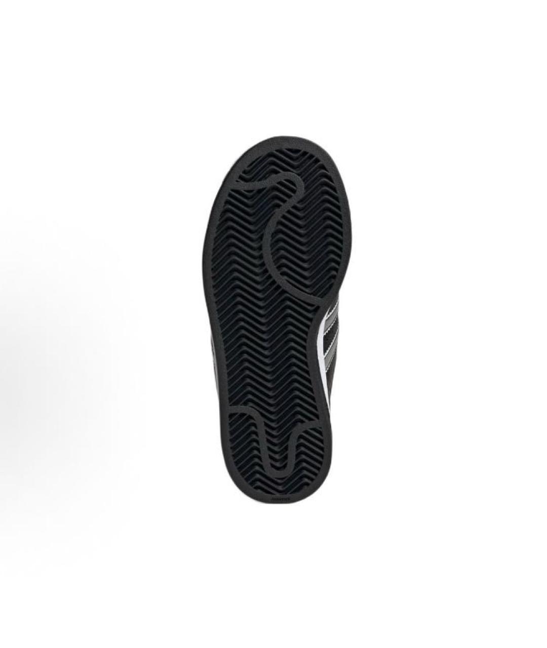 ADIDAS Черные кожаные низкие кроссовки / кеды, фото 6