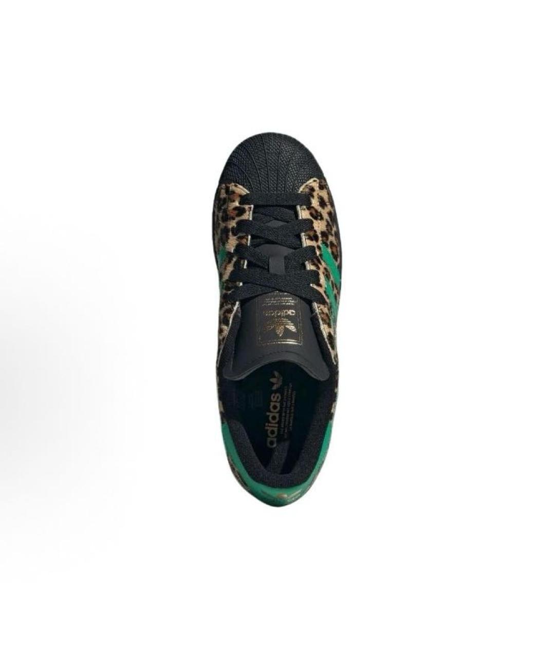 ADIDAS Бежевые текстильные низкие кроссовки / кеды, фото 3