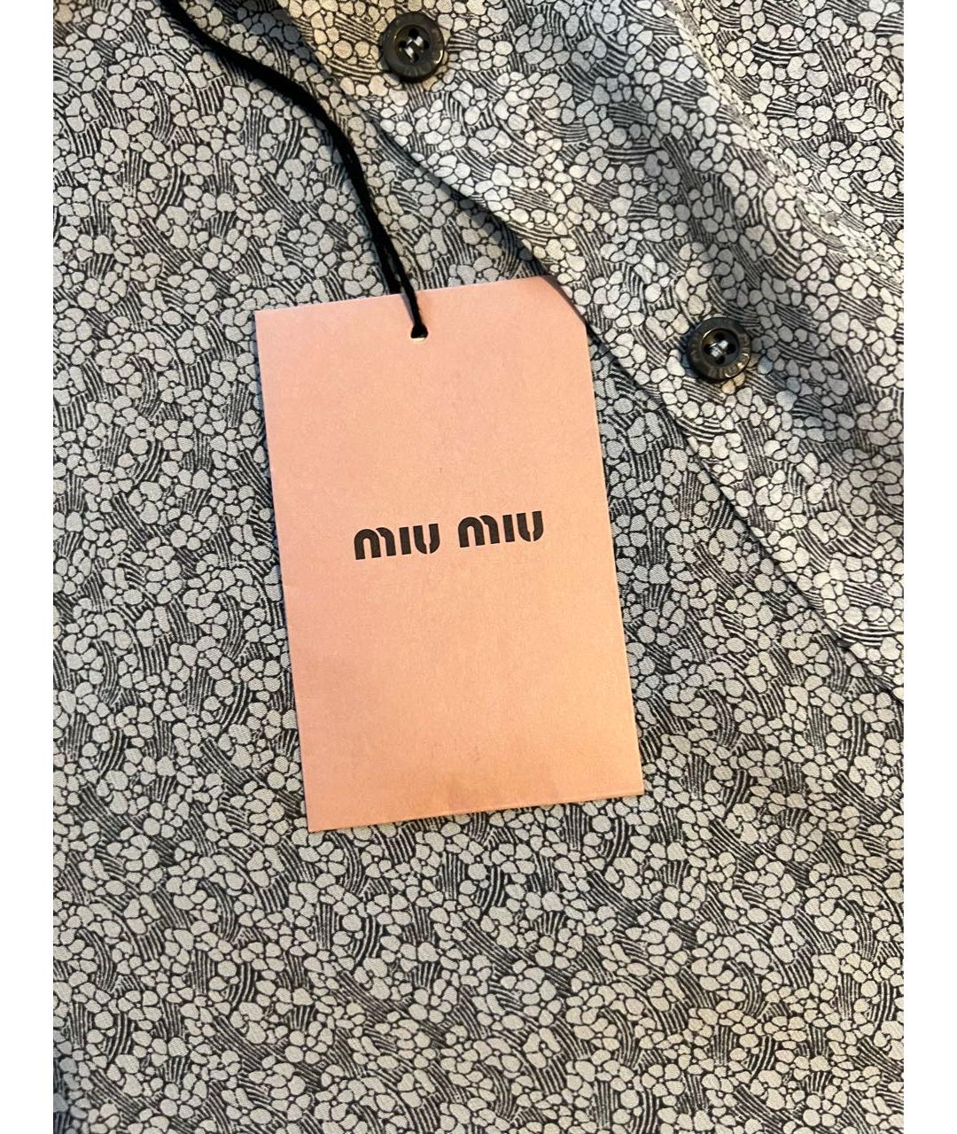 MIU MIU Белая вискозная блузы, фото 2