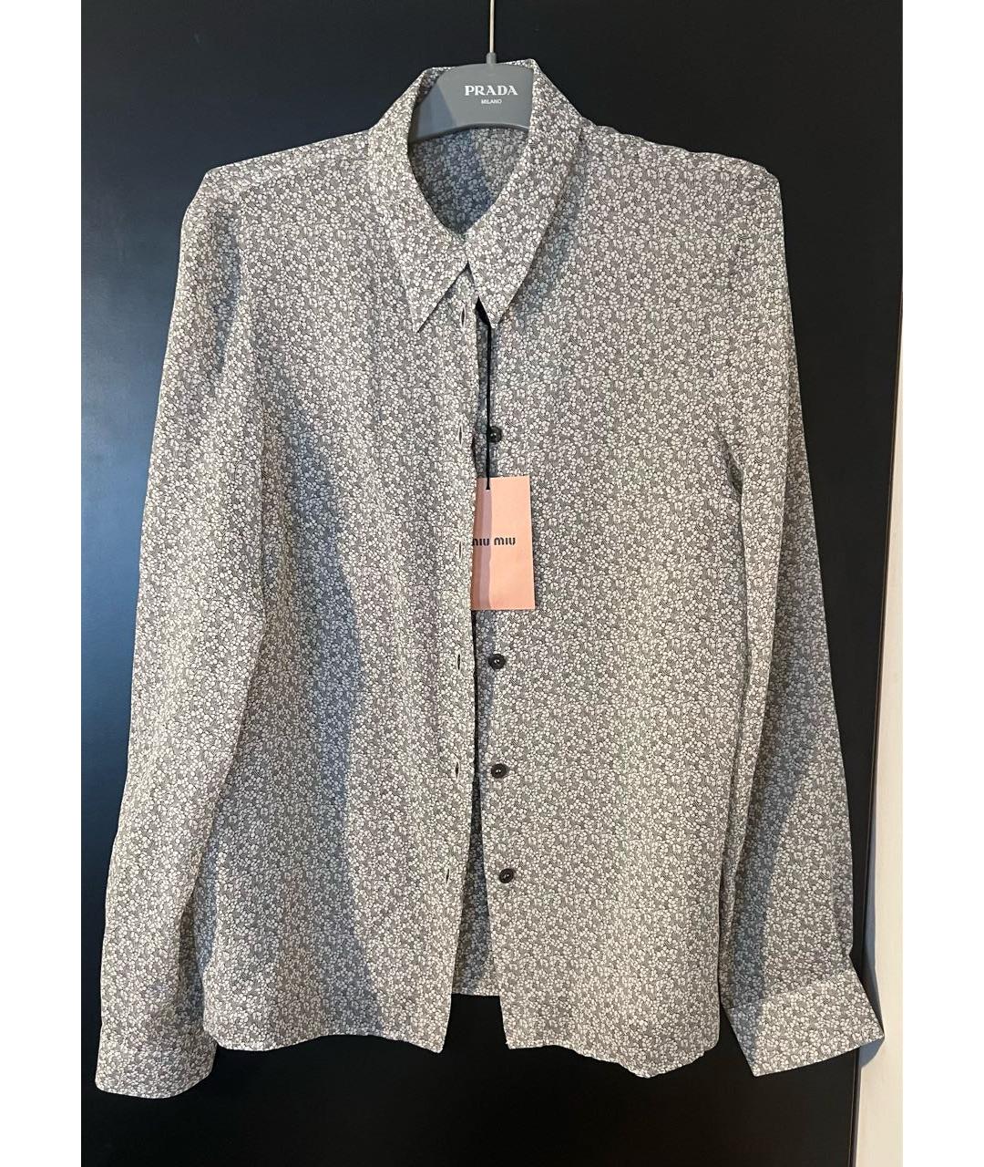 MIU MIU Белая вискозная блузы, фото 8