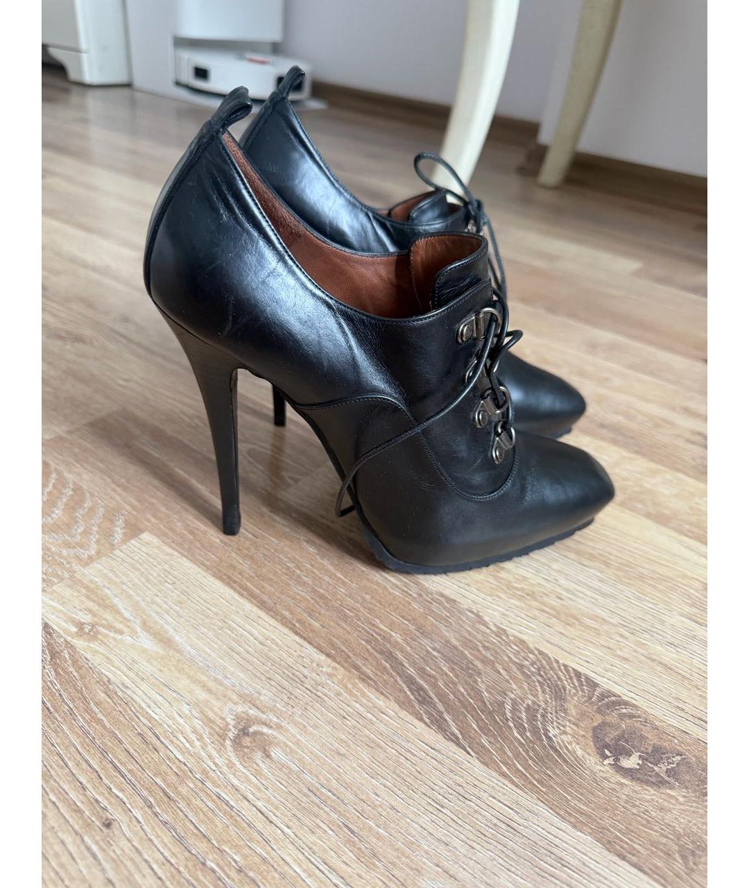 BARBARA BUI Черные кожаные ботильоны, фото 2