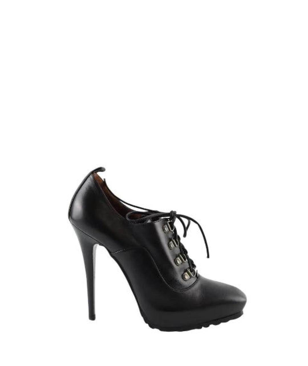 BARBARA BUI Черные кожаные ботильоны, фото 5